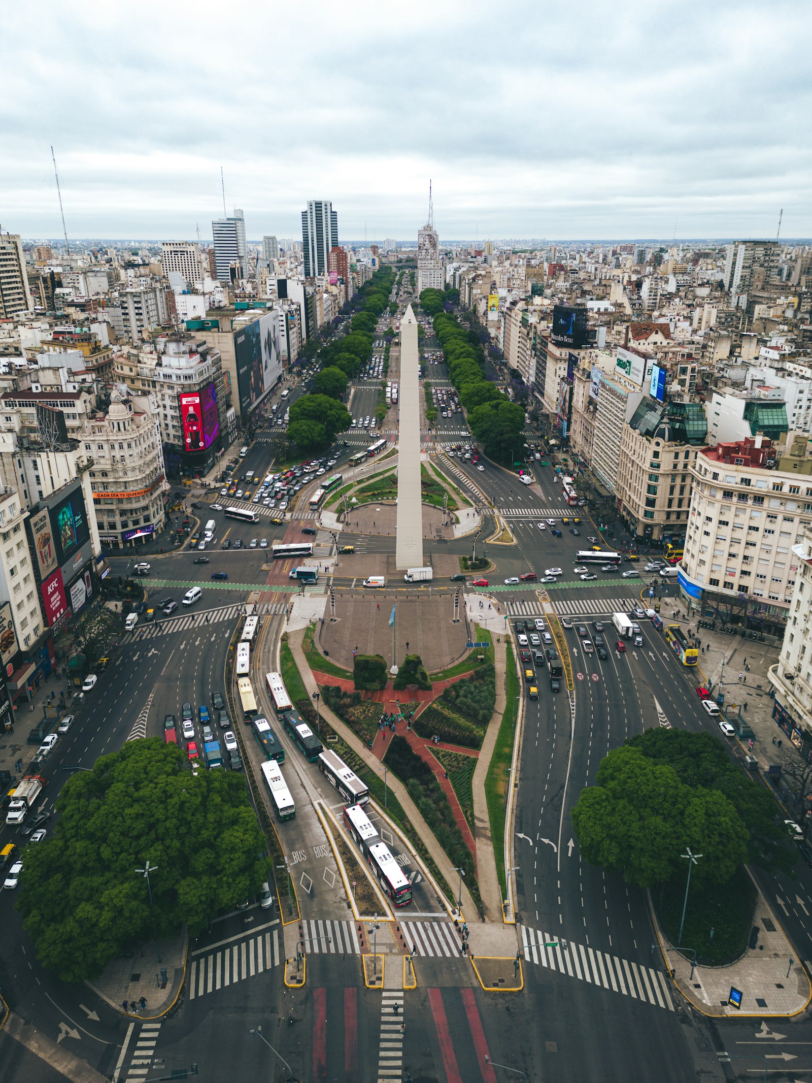 Buenos Aires skyline with high-rise residential buildings.